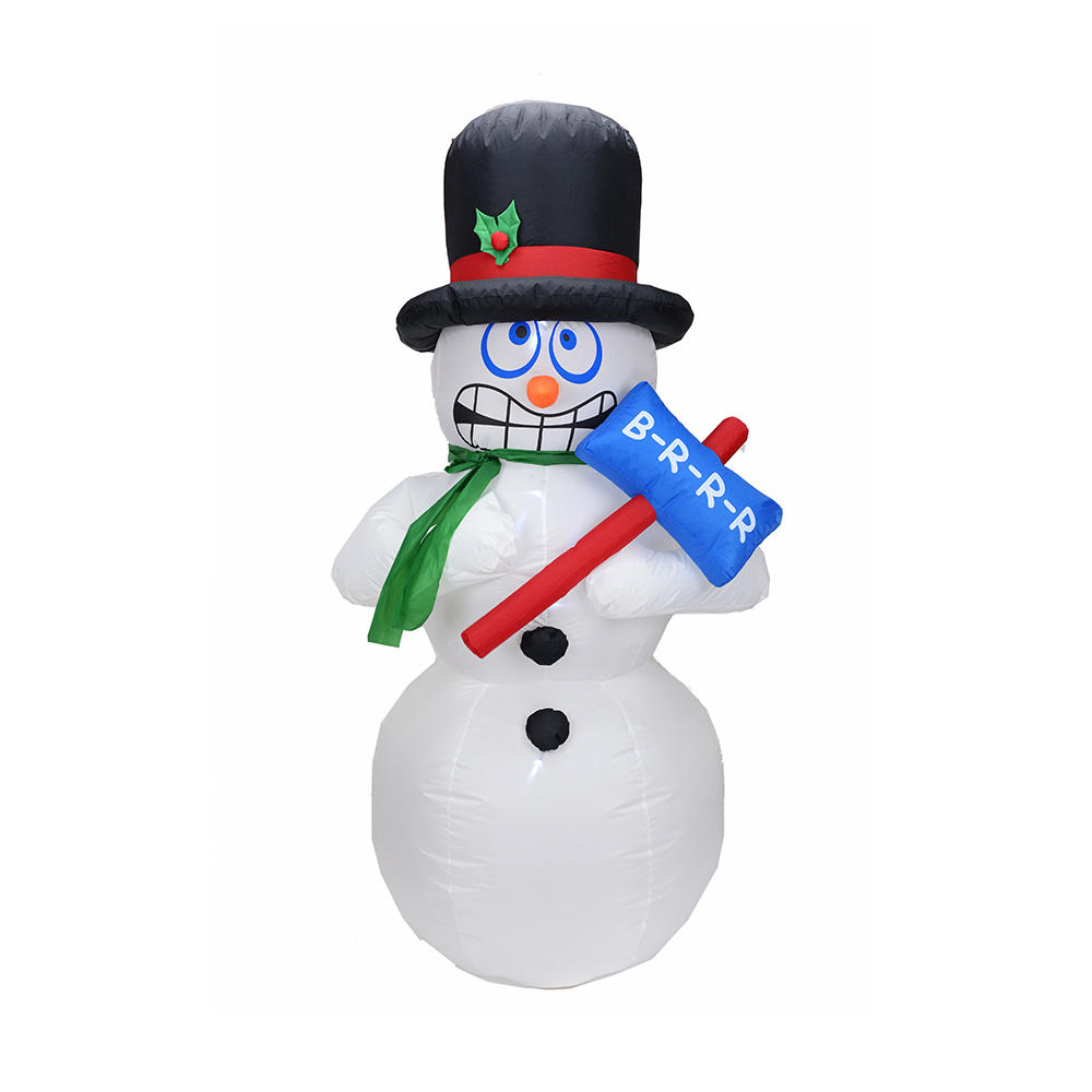 180cm Christmas inflatable shivering snowman （led lights）